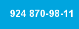 924 870-98-11
